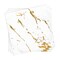 White with Gold Marble Paper Beverage/Cocktail Napkins (600 Napkins)